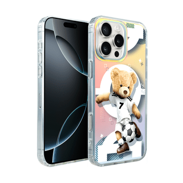 shumee Ovitek za iPhone 16 Pro Max Ibizu California Sunset z MagSafe, spreminjajoča se barva, Football Boy, nogomet
