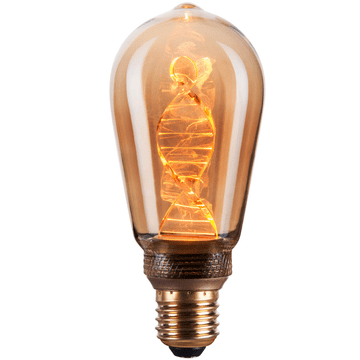 shumee Dekorativna LED žarnica ST64 Amber Pillar E27 3,5 W 130 lm 1800 K senčnik na vijak DecoVintage 317698 Polux