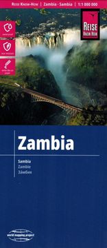 shumee Zambija 1:1.000.000. Vodoodporni cestni in turistični zemljevid. Izdaja 2024. Potovalno znanje in izkušnja