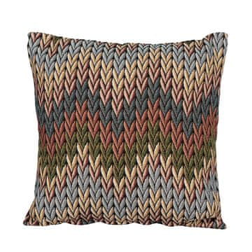 shumee Prevleka za vzglavnik z žakard vzorcem in geometrijskim vintage vzorcem, večbarvna, geometrijska, 43x43 cm