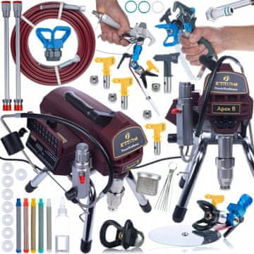 shumee Zenthril Apex B 2500W PowerXcellence lakirna enota z velikim kompletom lakirnih pripomočkov mega pakiranje