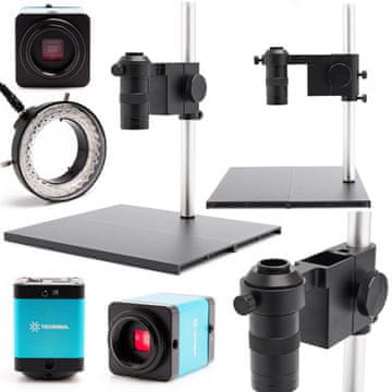 shumee Digitalni mikroskop Techrebal Banito 100x s podstavkom 290x200 mm + kamera Techrebal 12MP + osvetljevalec