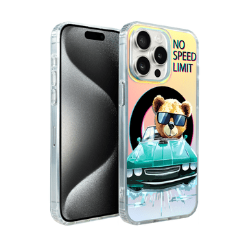 shumee Ovitek za iPhone 15 Pro Max ibizu California Sunset z MagSafe, spreminjajoč barvo, moder avto, moder avto