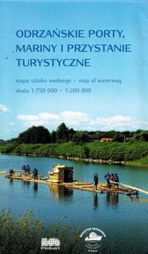 shumee Pristanišča, marine in turistična pristanišča na reki Odri / Reka Odra. Turistični zemljevid plovne poti