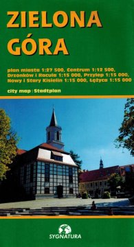 shumee Zielona Góra 1: 27 500 / 1: 12 500. Turistični zemljevid / Načrt mesta. Izdano 2025. Referenčna številka