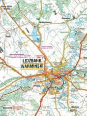 Compass Srednja Warmia. 1:75.000. Lidzbark Warmiński, Bartoszyce in okolica. Laminirana turistična karta. Kompas
