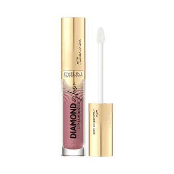 Eveline Eveline Diamond Glow Lip Luminizer sijaj za ustnice s hialuronsko kislino, odtenek 11 Rose Nude, 4,5 ml