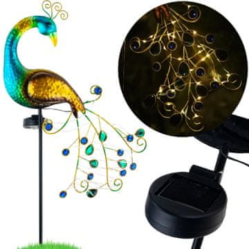 TOP GIFT TG77661 solarna svetilka PAW z LED lučjo, solarna dekoracija, solarna vrtna svetilka, vgradna svetilka