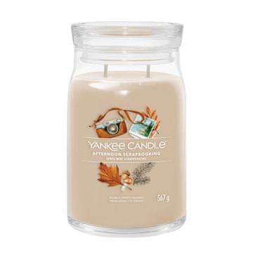 Yankee Candle Popoldanski scrapbooking - Yankee Candle Signature - Velika sveča z dvema stenjema - Novo za leto 2024