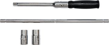 YATO Zložljivi ključ za avtomobilska kolesa v etuiju. Nastavki 17 mm, 19 mm, 21 mm, 23 mm / YT-08035 / yato