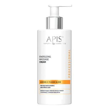 Apis Natural Apis Adeno-C Flash Glow poživljajoča masažna krema za obraz z vitaminom C in ferulno kislino 300 ml