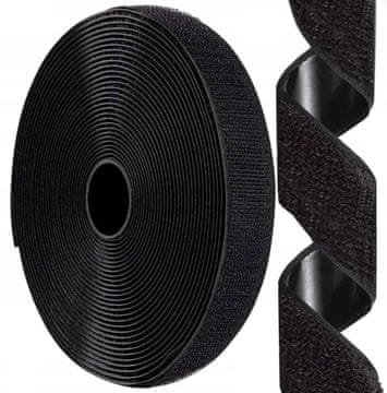 TOP GIFT TG56031-2 Samolepilni trak z ježkom, ježek za mreže proti komarjem, črn samolepilni, 560 cm, 5,6 m
