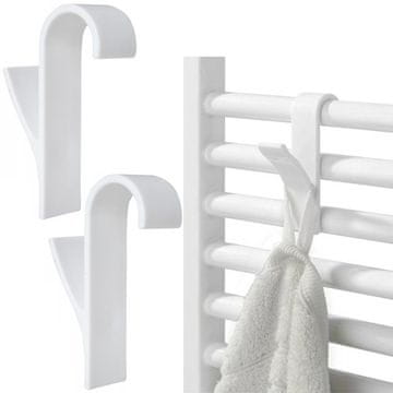 TOP GIFT TG67249 Kavelj za radiator, obešalnik za radiator, komplet 2 kosov, za brisače in kopalniški plašč