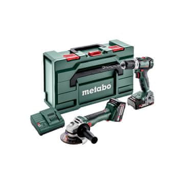 shumee Metabo kombinirani set 18V 2,6,5 18 V (BS 18 L BL + W 18 L BL 9-125 Quick) 1x2,0Ah 1x4,0Ah metabox