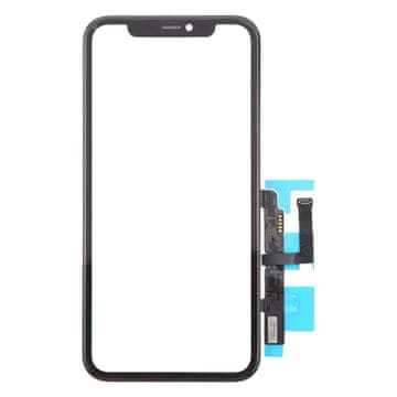 shumee Zaščitno steklo za zaslon na dotik + okvir + OCA lepilo za iPhone 11 (dolgi flex) brez krmilnika IC