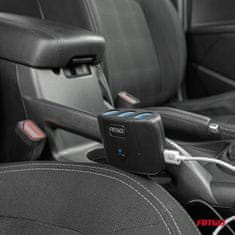 AMIO Razdelilnik vtičnice za vžigalnik s polnilnikom 2x USB-A VKLOP/IZKLOP 12V 24V 100W 70cm amio-04362