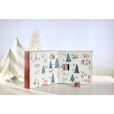 Yankee Candle Adventni koledar Apres Ski - Yankee Candle - knjiga - 12 votivnih sveč + 12 čajnih svečk + svečnik