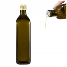 BE Steklenica MARASCA SQUARE OLIVE 750 ml za olivno olje z dozirnikom