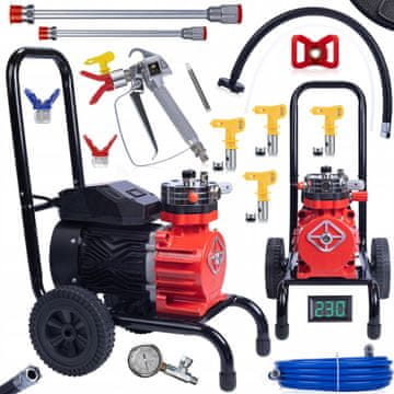 Rosfix Rosfix Red Strong Storm 1100 RSS05 3500W 22MPA 18L/min Enota za barvanje + komplet dodatne opreme