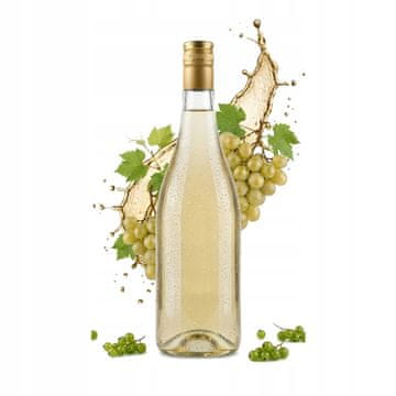 shumee Steklena steklenica za vino 1l brezbarvna za belo vino, rosé vino, vodo, sok z navojnim zamaškom