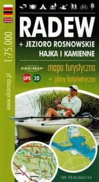 shumee Radew, jezero Rosnowskie, Hajka in Kamienne 1:75.000. Laminirana turistična karta. EKO-ZEMLJEVID