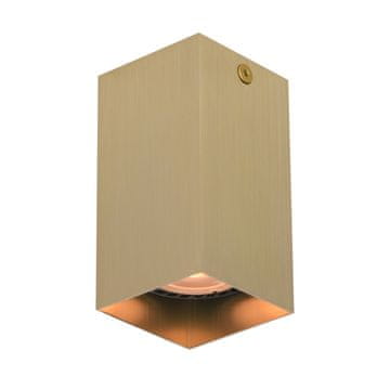 shumee Moderna zlata kvadratna stropna svetilka 10 cm za kuhinjo in dnevno sobo 1xGU10 10W ander Italux