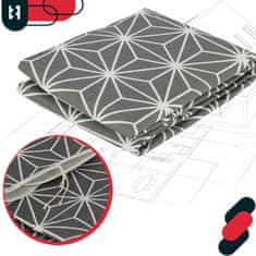 shumee Prevleka za likalno desko iz kovinskega bombažnega filca 48 x 128 cm D sive zvezdice