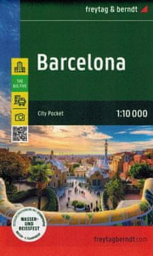 Freytag & Berndt Barcelona 1:10.000. Vodoodporni zemljevid / Zemljevid mesta. Objavljeno 2024. Freytag & Berndt