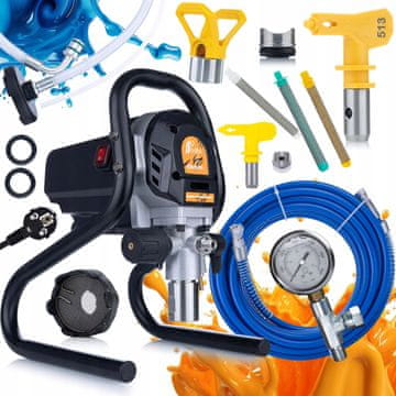 Rosfix Rosfix Rosfix EcoFlow 1200 lakirna enota, 1,7 l/min, 1200 W + šoba 513 + 3x filter 30, 60, 100