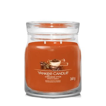 Yankee Candle Cimetova palčka - Yankee Candle Signature - Srednja sveča z dvema stenjema - Novo za leto 2022