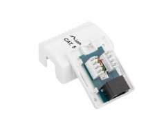 shumee Lanberg Keystone Module RJ45 vtičnica -> LSA UTP kat. 6a, brez orodja, 180° za montažno dozo