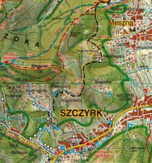 BAMIX Switzerland Šlezijski Beskidi 1:50.000. Plastificiran turistični zemljevid.