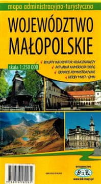 shumee Malopoljsko vojvodstvo 1:250.000. Plastificiran administrativni in turistični zemljevid. BiK