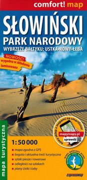 shumee Słowiński narodni park 1:50.000. Plastificiran turistični zemljevid. Izdaja 2023. ExpressMap