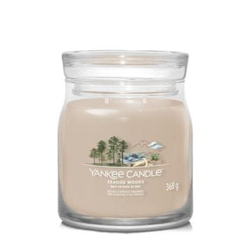 Yankee Candle Seaside Woods - Yankee Candle Signature - Srednja sveča z dvema stenjema - Novo za leto 2022
