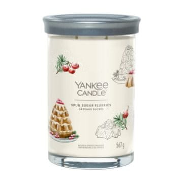 Yankee Candle Spun Sugar Flurries - Yankee Candle Signature - Sveča v kozarcu z dvema stenjema - Novo 2022