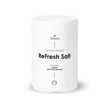 shumee Yokaba Podotherapy ReFresh Salt mehčalna in osvežilna kopalna sol - limeta in ingver 1000 g