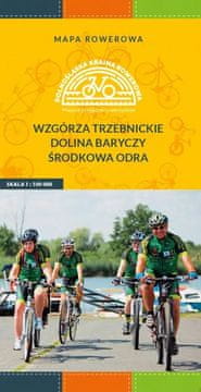 shumee Trzebniški hribi, dolina Barycza, srednja Odra. Turistični zemljevid za kolesarje. Galileos
