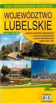 shumee Lublinsko vojvodstvo 1:300.000. Plastificirani administrativni in turistični zemljevid. BiK