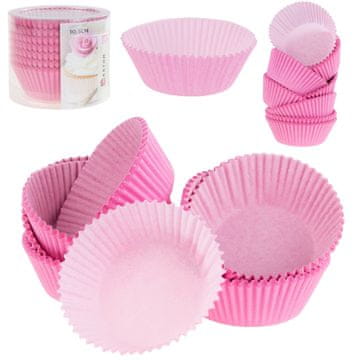 TOP GIFT TG64643-1 papirnati modelčki za kolačke 150 kosov roza papirnatih modelčkov za mafine 7 cm