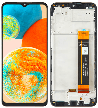 shumee Originalni Samsung Galaxy SM-A236 A23 5G LCD zaslon + zaslon na dotik (obnovljen) črn okvir