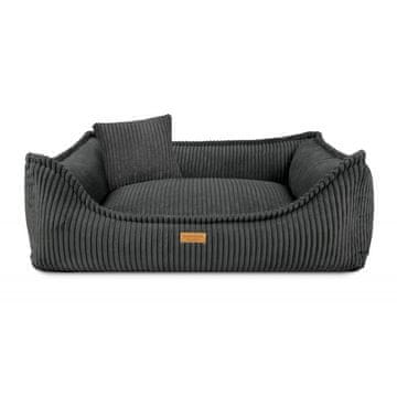 DENZOO MILANO TEMNO SIVA ORTOPEDSKA POSTELJA 90x75 SOFA Z LEŽAJEM