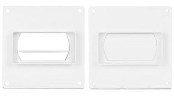 airRoxy Spremenljivi priključek za ploščati kanal 110*55 Z nepovratnim ventilom 100MM - RX 02-506