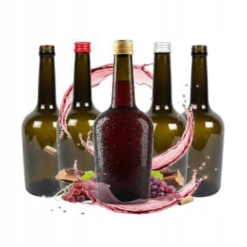 shumee 5 steklenic olivnega vina Gloria 500 ml, steklenice za likerje, vino, darilo, sok, poroka