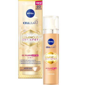 BEIERSDORF nivea LUMINOUS630 CC krema proti razbarvanju kože SPF 30