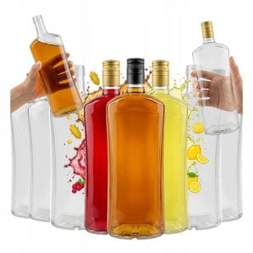 shumee 10x steklenice Diva 1000ml 1L steklenica ZA tinkturo vodke iz mesečine, poroka 10 kosov.