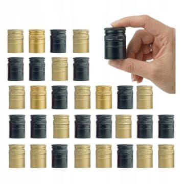 shumee 50X dolgi pokrovčki ZA steklenice 31,5 x 44 aluminijasti pokrovčki ZA vodko, olivno olje