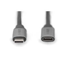 Digitus Digitus | USB podaljšek | Ženski | 24-pinski USB-C | Moški | Črn | 24-pinski USB-C | 1 m