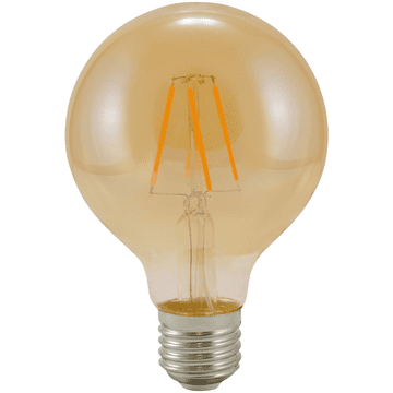shumee Dekorativna LED žarnica z žarilno nitko G80 E27 WW 2000K 350lm VintageAmber 304520 Polux