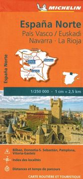 MICHELIN Severna Španija. Baskija, Navarra, La Rioja. Cestni in turistični zemljevid Michelin 573